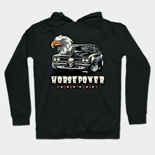 Eagle - Vintage Classic American Muscle Car - Hot Rod and Rat Rod Rockabilly Retro Collection Hoodie